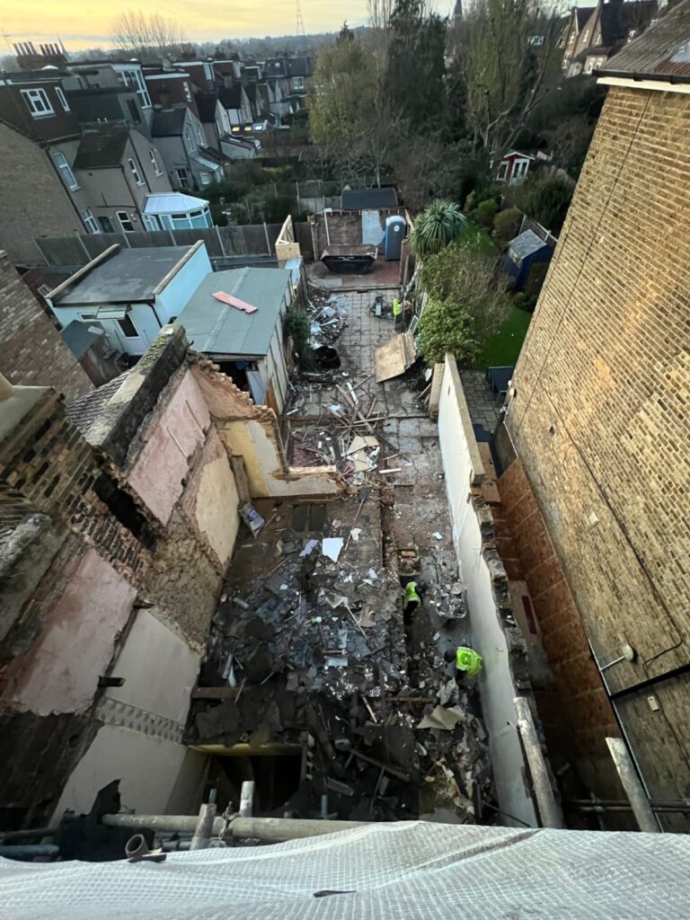 Demolition , Structure work as steel beams , Joints, Brick & Block work, Drainage Kent House Rd, Beckenham BR3