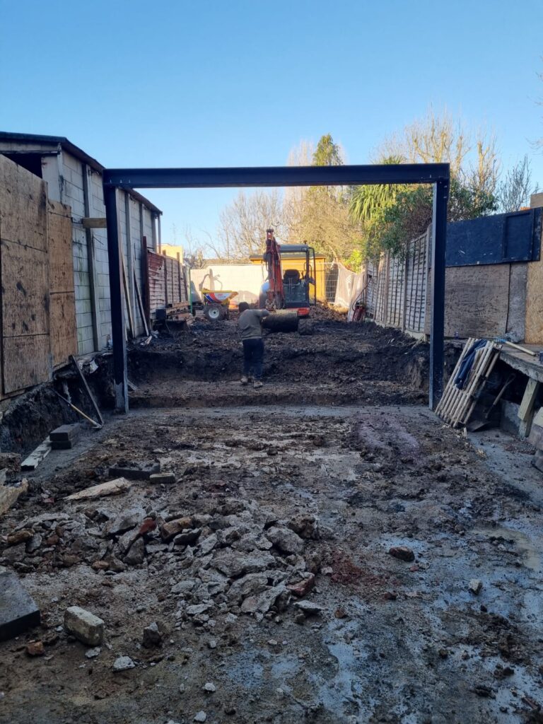 Demolition , Structure work as steel beams , Joints, Brick & Block work, Drainage Kent House Rd, Beckenham BR3