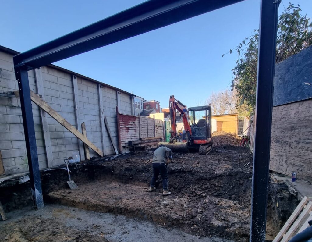 Demolition , Structure work as steel beams , Joints, Brick & Block work, Drainage Kent House Rd, Beckenham BR3