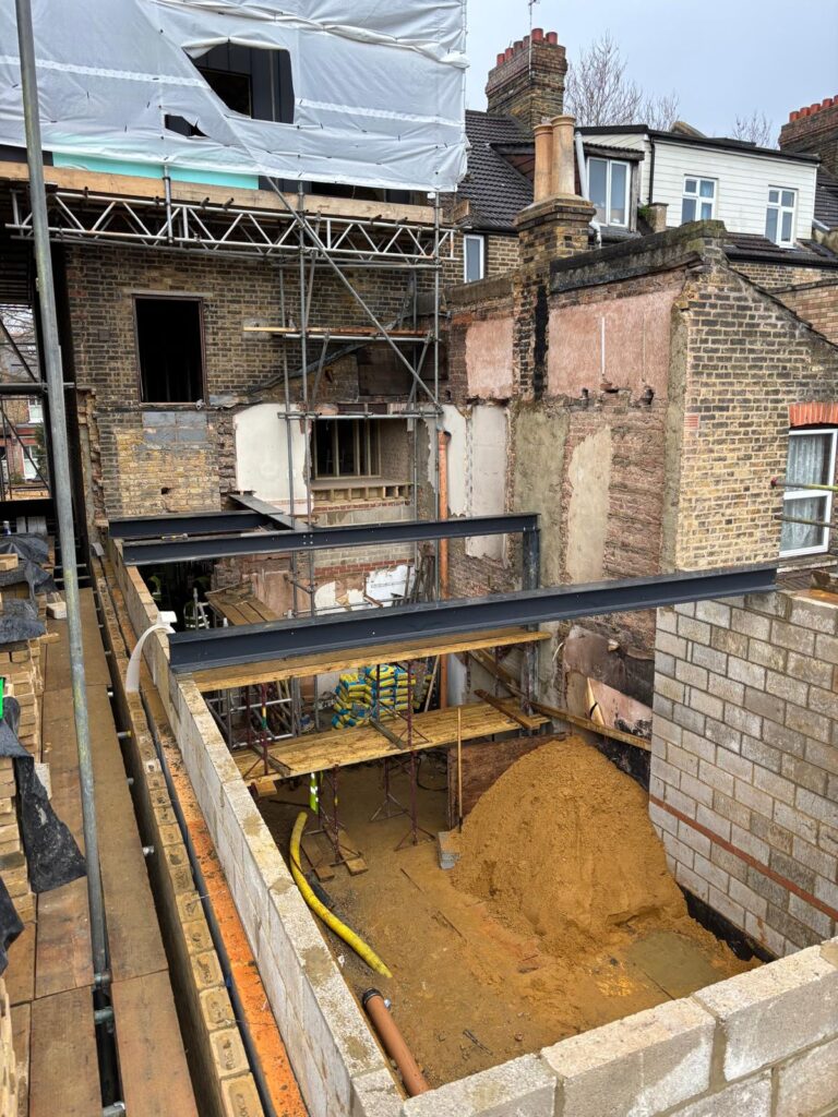Demolition , Structure work as steel beams , Joints, Brick & Block work, Drainage Kent House Rd, Beckenham BR3
