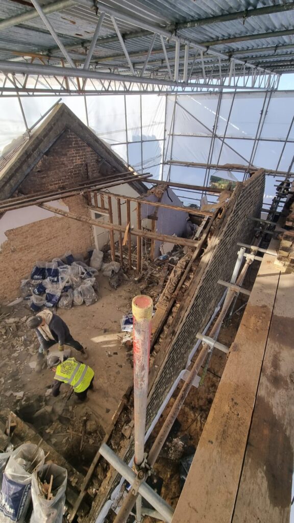 Demolition , Structure work as steel beams , Joints, Brick & Block work, Drainage Kent House Rd, Beckenham BR3